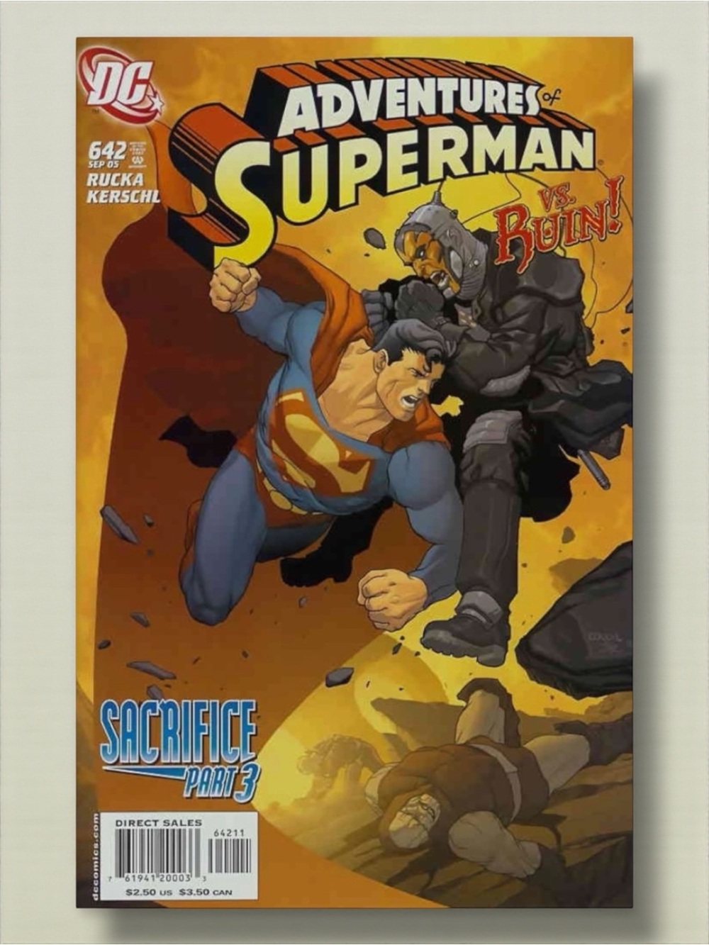 Adventures of Superman #642 Sacrifice Part 3 DC Comics 2005 VF